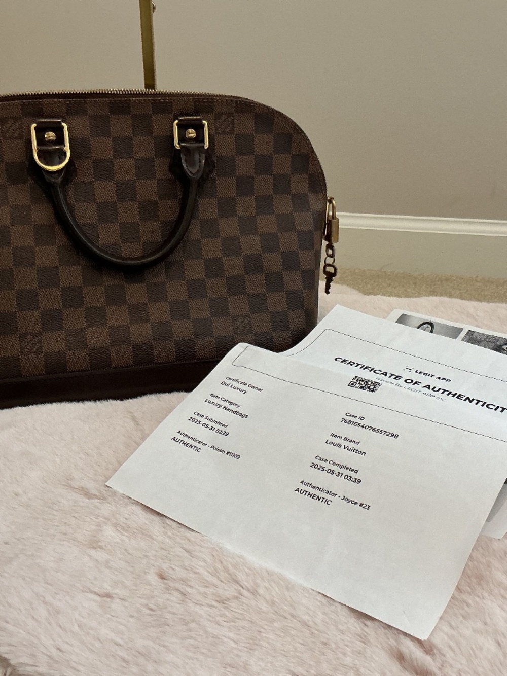 Louis Vuitton PM Damier Ebene Alma